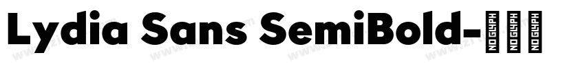 Lydia Sans SemiBold字体转换 Lydia Sans SemiBold字体转换